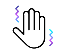 Icon showing tremor symptom